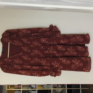 Madewell Dress Stained Mahogany Color